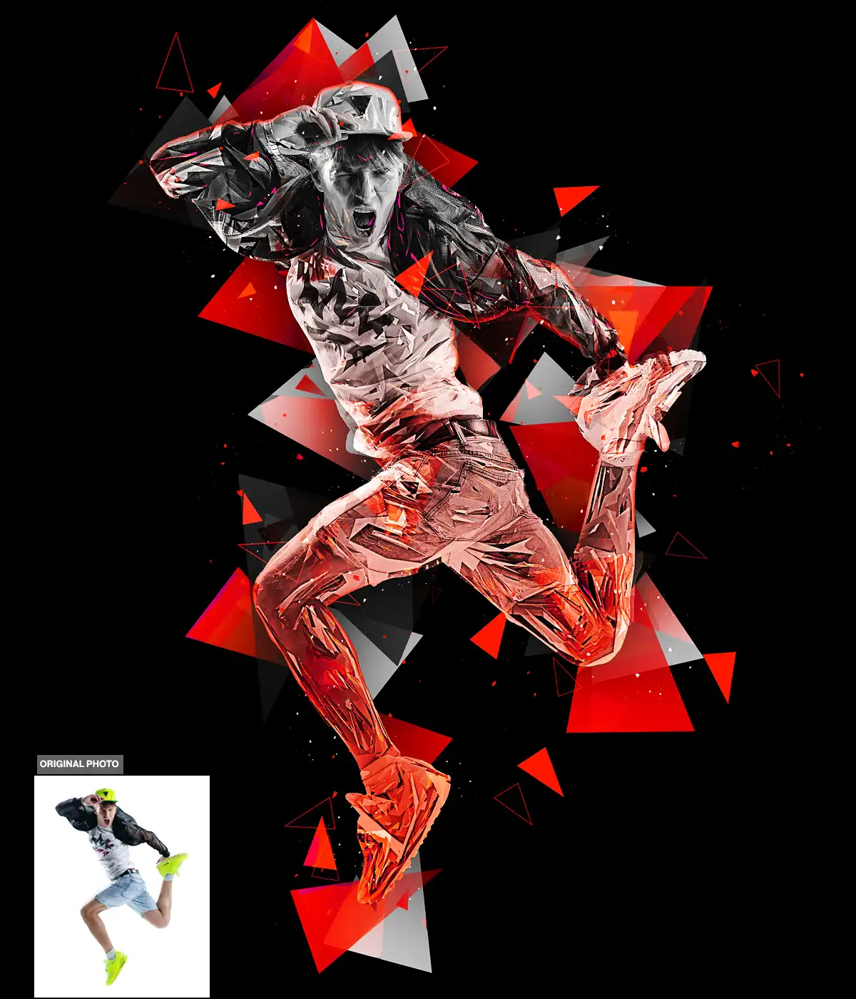 Triangles Photoshop Action 10 074029