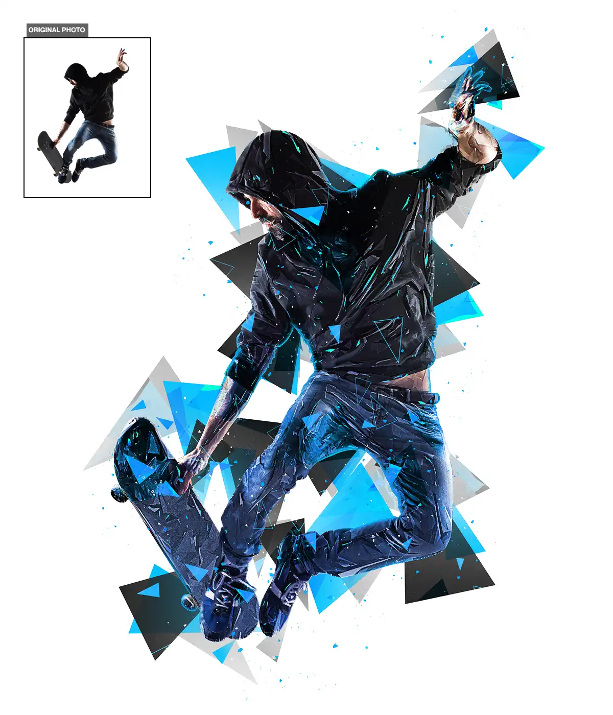 Triangles Photoshop Action 8 074029