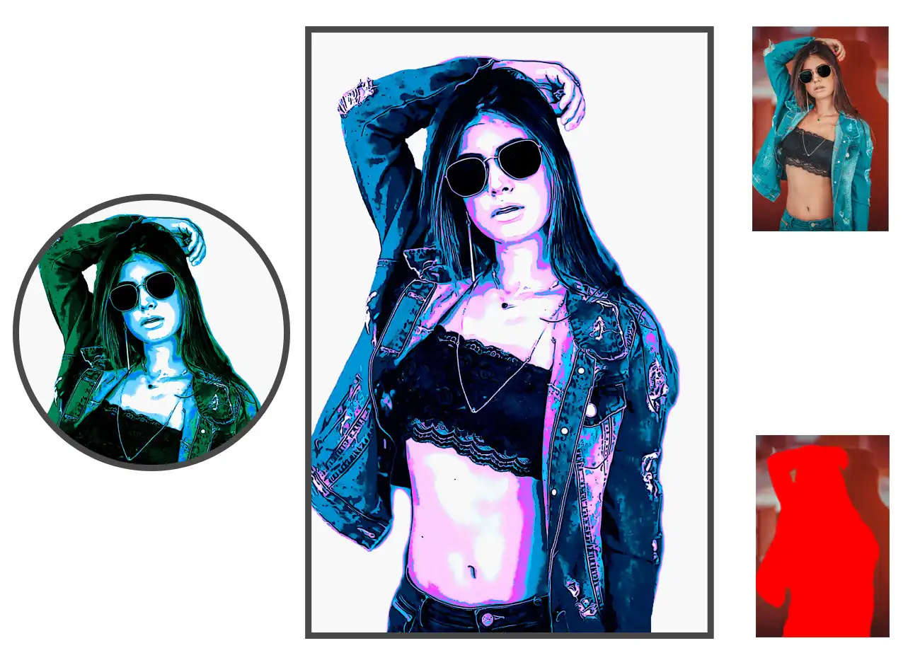 Tricolor Tracer Photoshop Action 4 078530