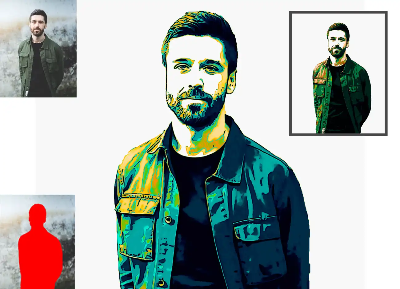 Tricolor Tracer Photoshop Action 6 078260