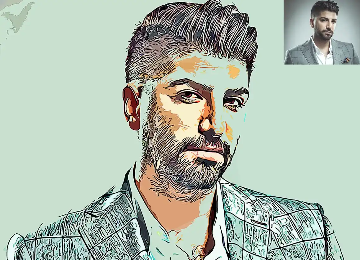 Vector Art Effect Photoshop Action-1 Free Download