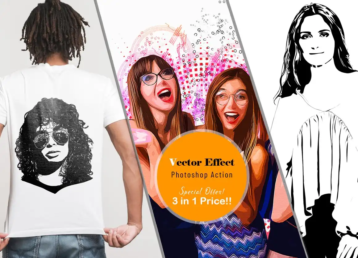 Vector Effect Photoshop Action 5 078530
