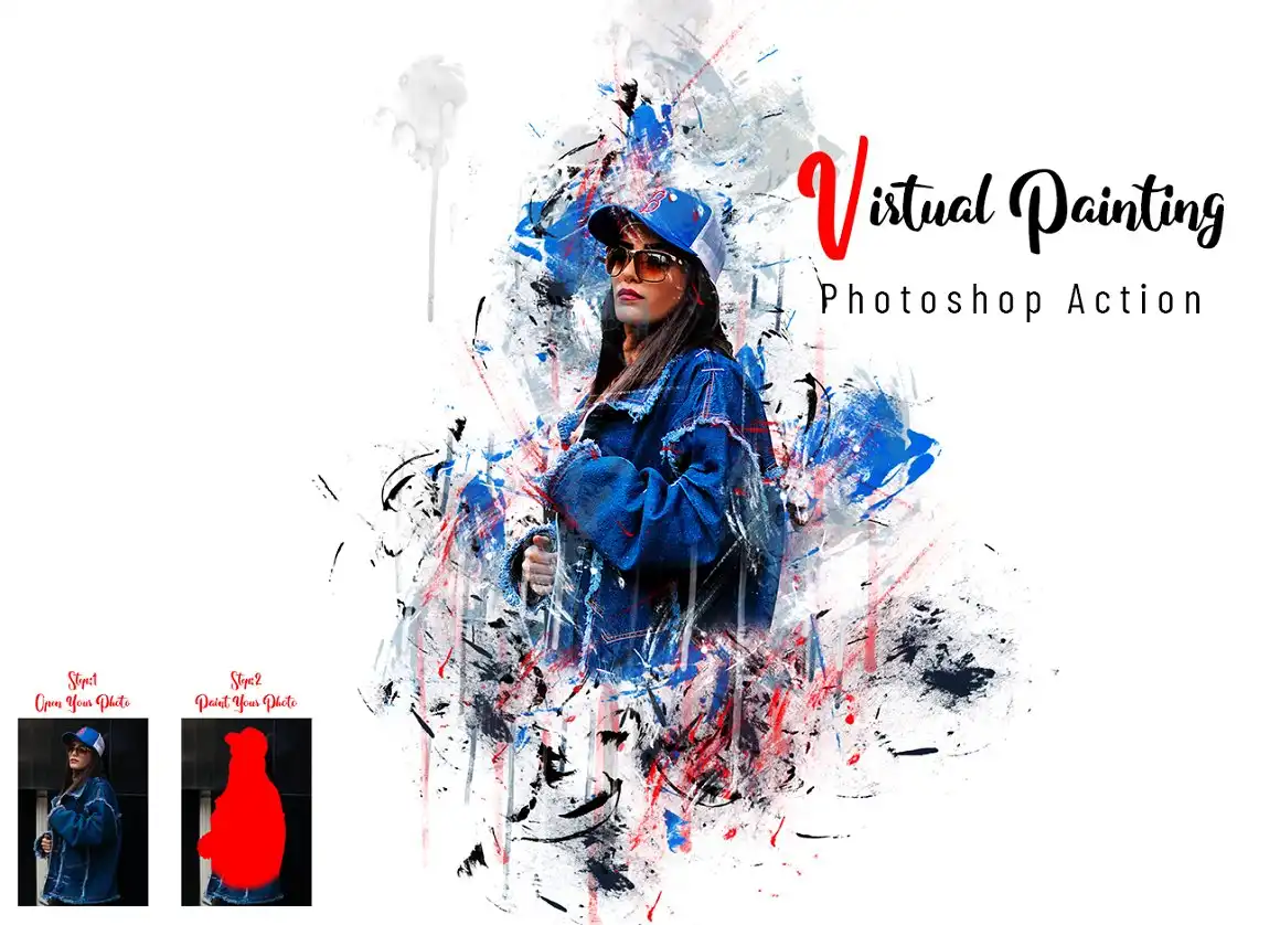 Virtual Painting Photoshop Action