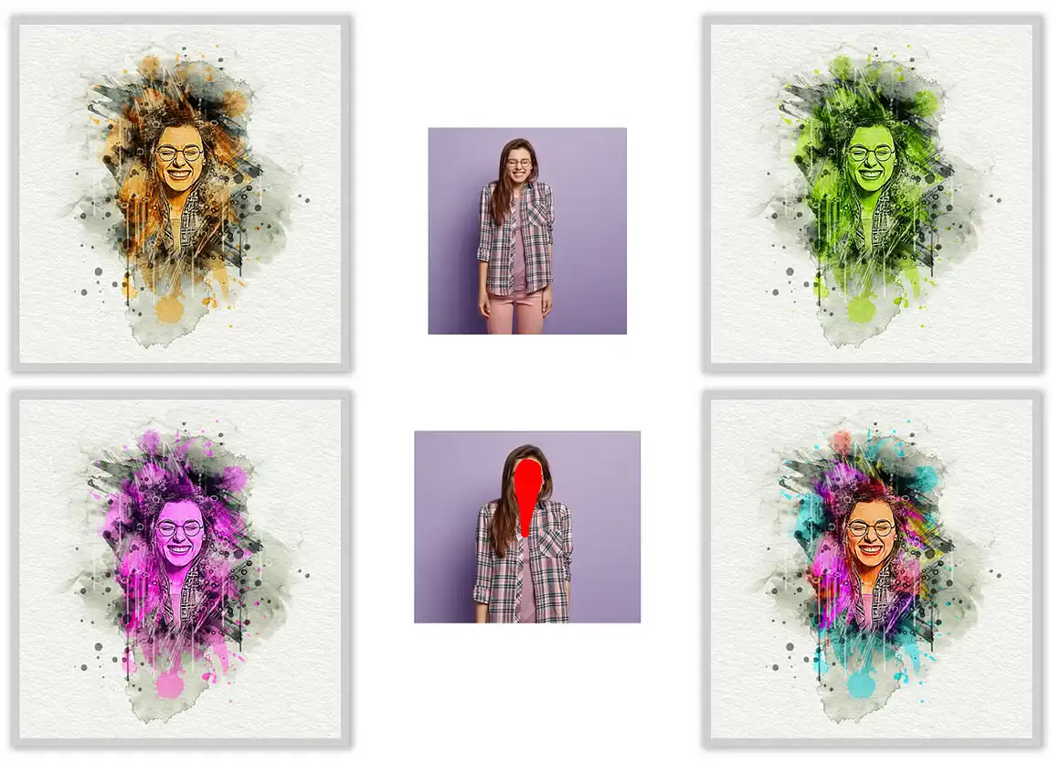 Watercolor Artistic Photoshop Action 3 078705
