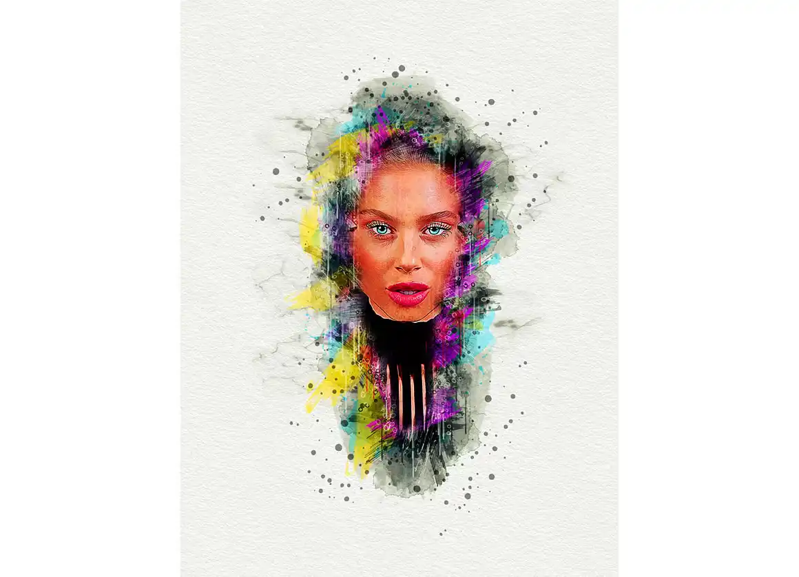 Watercolor Artistic Photoshop Action 7 078705