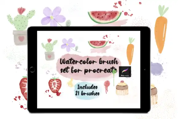 Watercolor Brush Set for Procreate