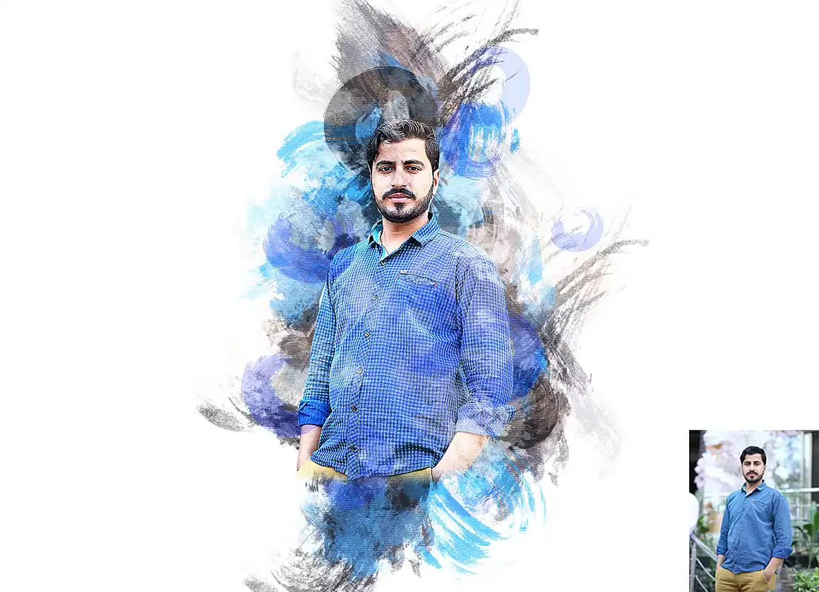 Watercolor Canvas Photoshop Action 3 078705