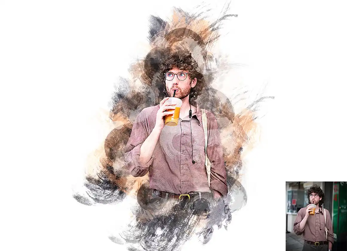 Watercolor Canvas Photoshop Action 4 078705