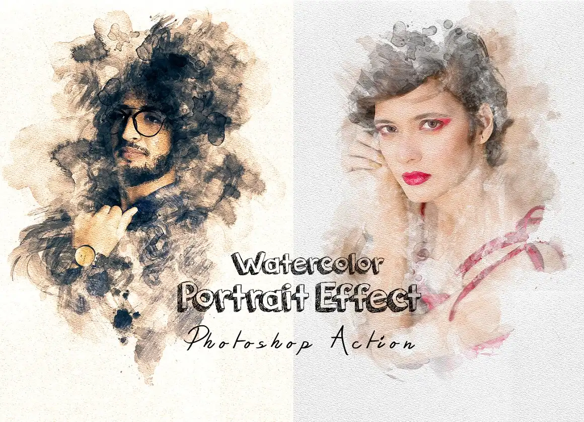 Watercolor Portrait Effect PS Action