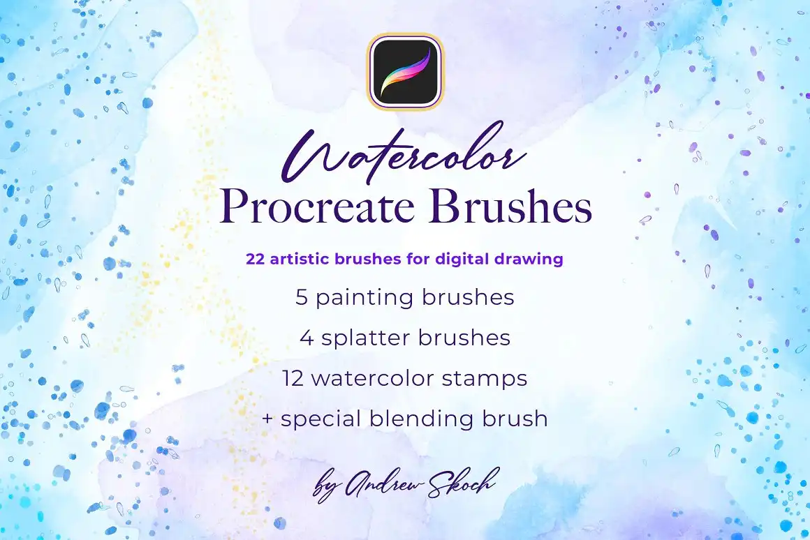 Watercolor Procreate Brushes 6 073425