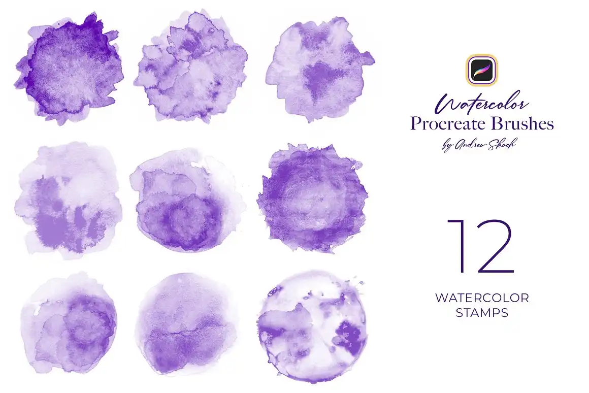 Watercolor Procreate Brushes 7 073425