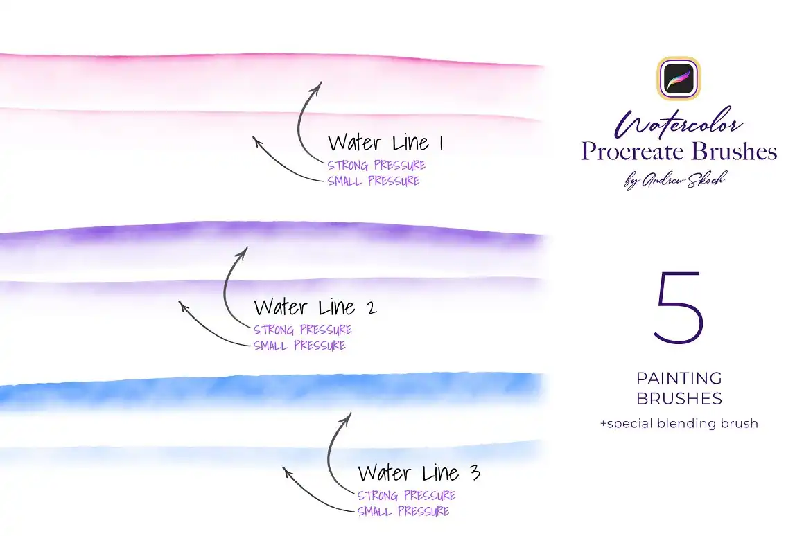 Watercolor Procreate Brushes 11 073425