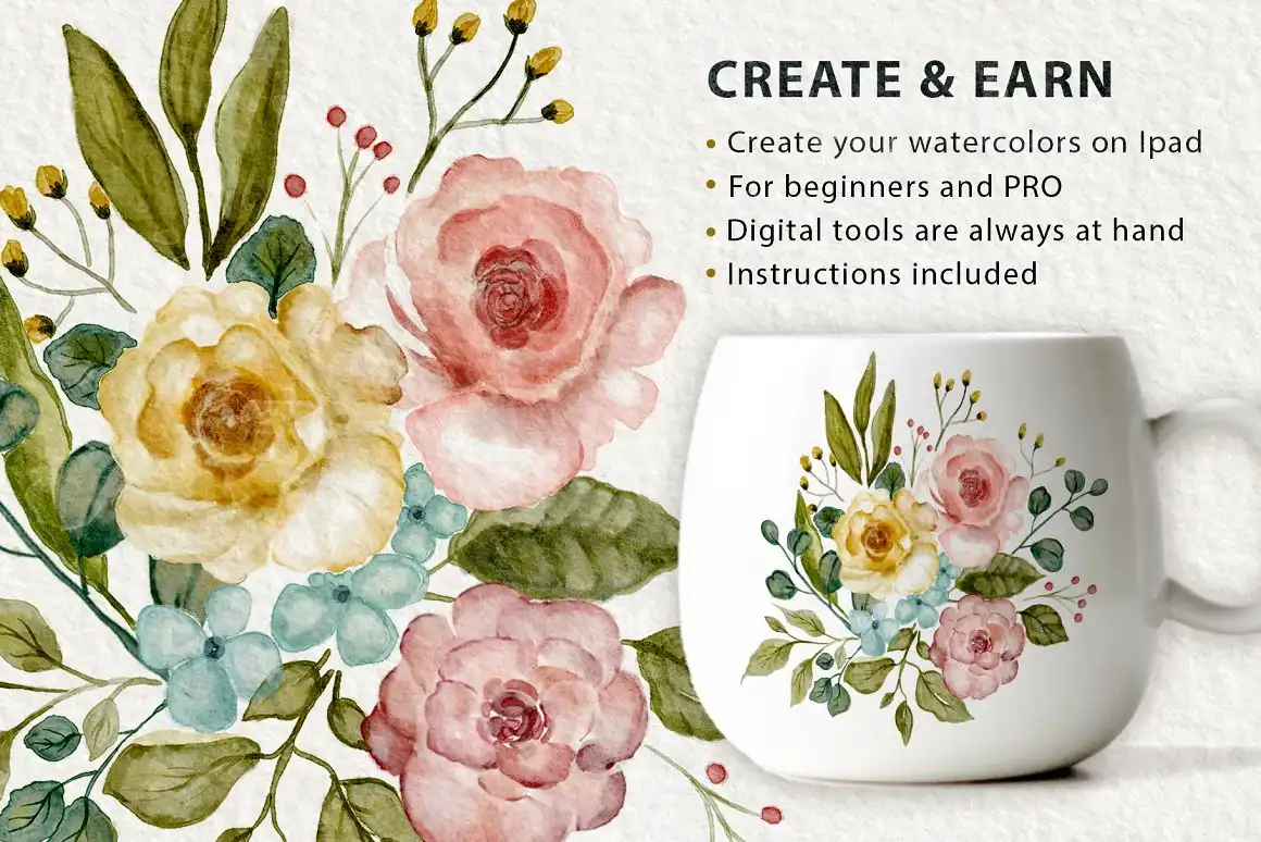 Watercolor Tool Kit for Procreate 3 074029