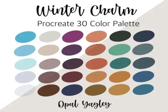Winter Charm Procreate Color Palette