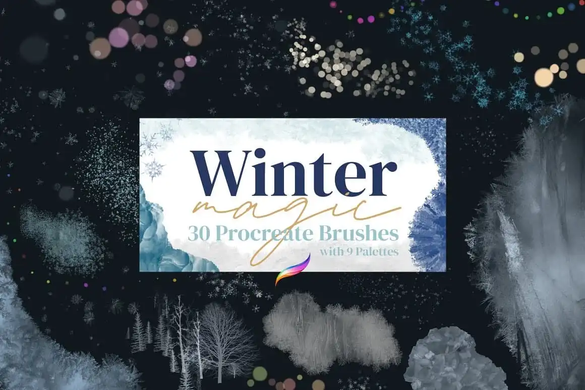 Winter Magic Brushes for Procreate