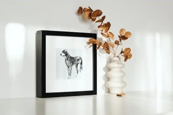 1 Beautiful Dog Illustration 4 1 beautiful dog illustration graphics 26462167 2 580x387 36706