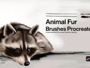 10 animal fur brushes procreate 40539