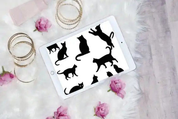 10 Beautiful Cat Brush Stamps V 2 4 10 beautiful cat brush stamps v 2 graphics 27736400 3 580x387 37742