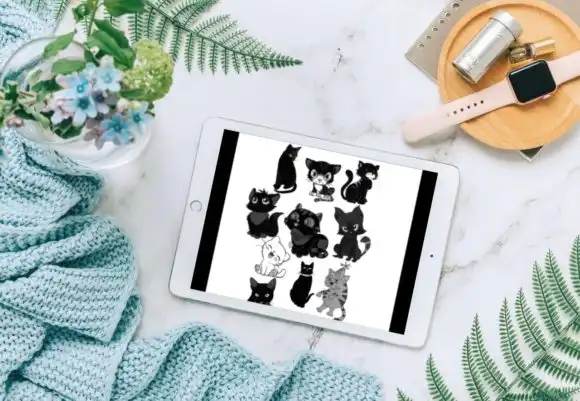 10 Beautiful Cat Brush Stamps V 7 3 10 beautiful cat brush stamps v 7 graphics 28308133 2 580x401 39155