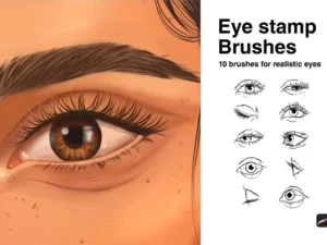 10 eyes stamps procreate 40001