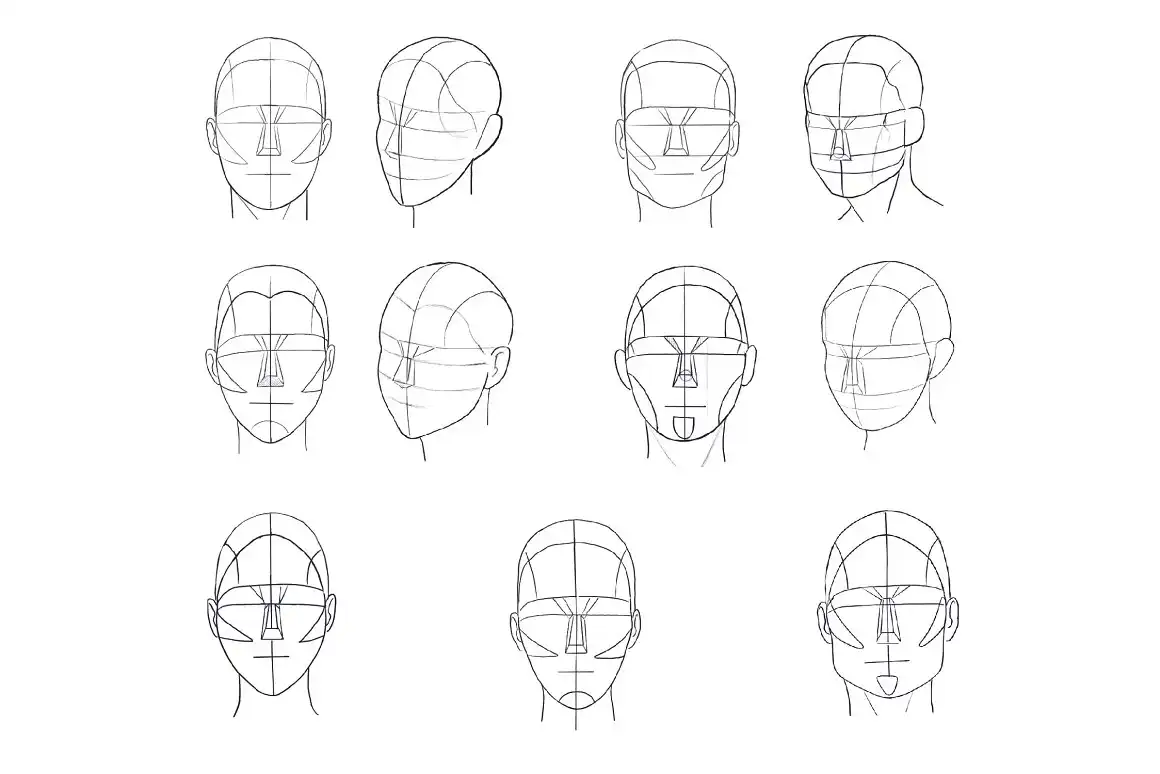 10 Face Stamps Procreate 3 10 face stamps procreate (1) 39411