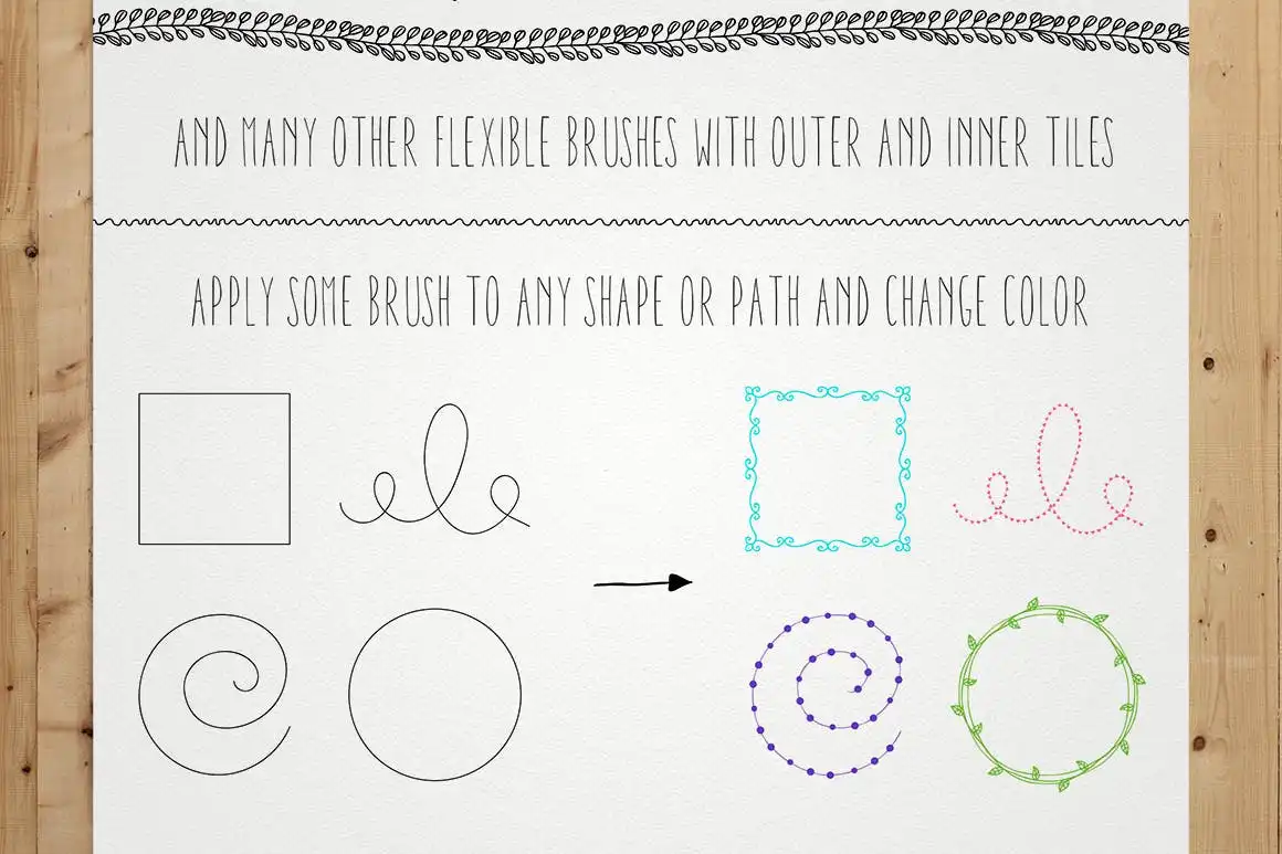 100 Pattern Brushes+9 Graphic Styles 10 100 pattern brushes+9 graphic styles (5) 44848