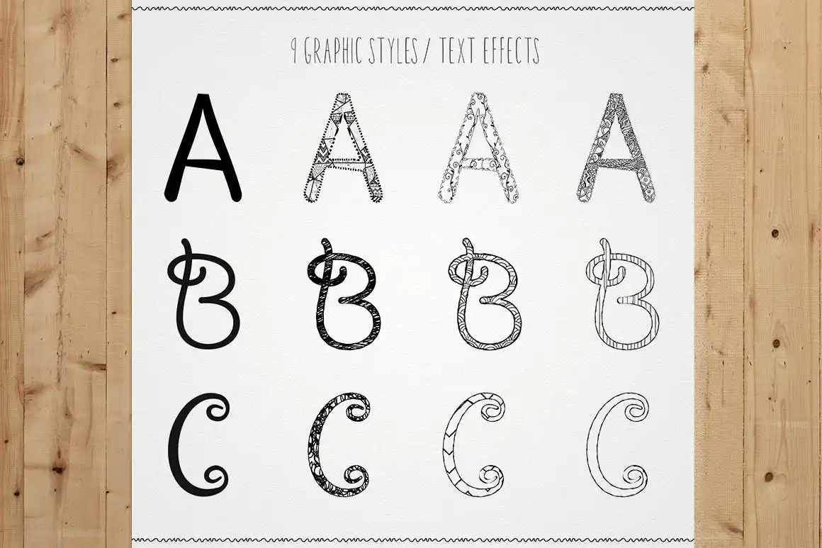 100 Pattern Brushes+9 Graphic Styles 9 100 pattern brushes+9 graphic styles (9) 44855