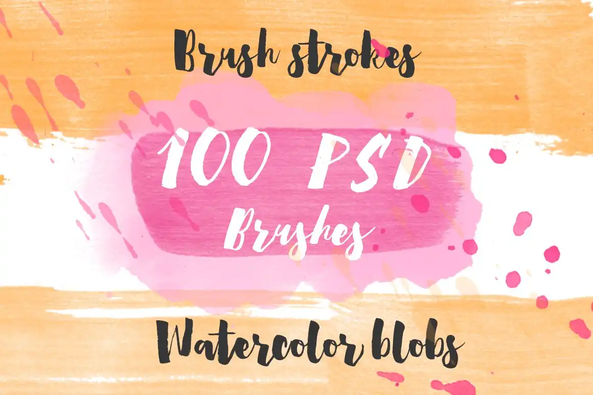 100Brushes!Handdrawn brushes for PSD