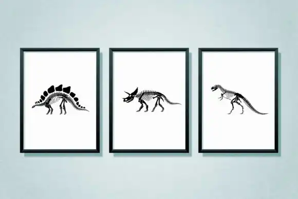11 Dinosaur Skeletons Brush for Procreate 4 11 dinosaur skeletons brush for procreate graphics 27335969 3 580x387 36462