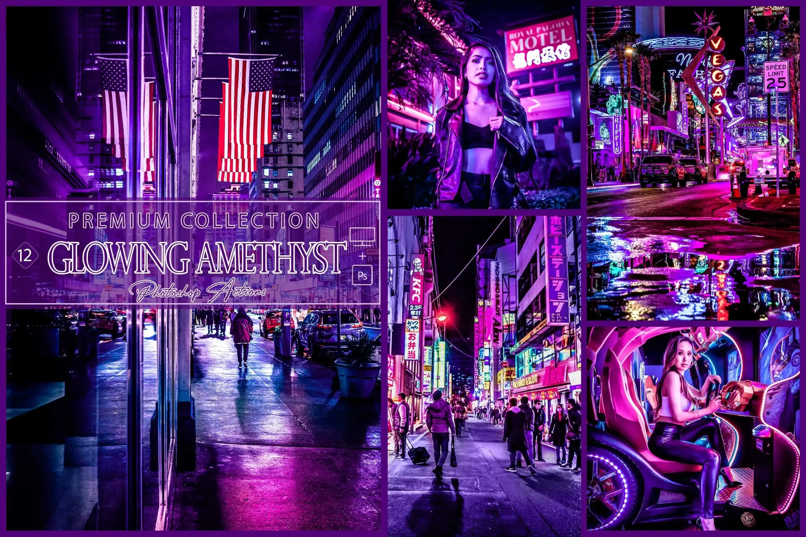Adobe Photoshop Acr Actions and Presets Bundle - 8 Items 5 12 photoshop actions, glowing amethyst ps action, moody acr (1) 43750