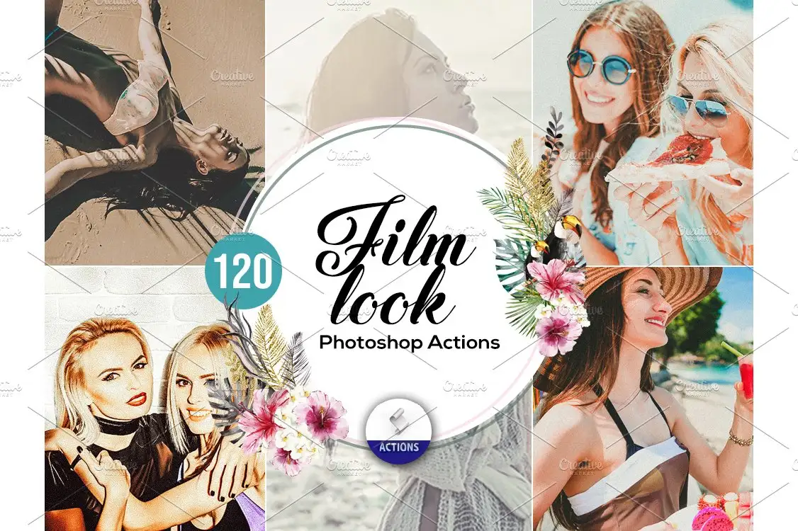 Adobe Photoshop Film Actions and Presets Bundle - 12 Items 5 120 film look photoshop actions 27268