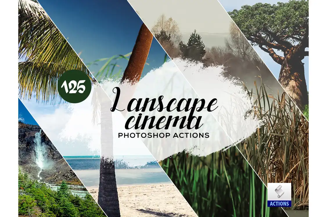 Adobe Photoshop Film Actions and Presets Bundle - 12 Items 4 125 landscape cinema actions1 27216