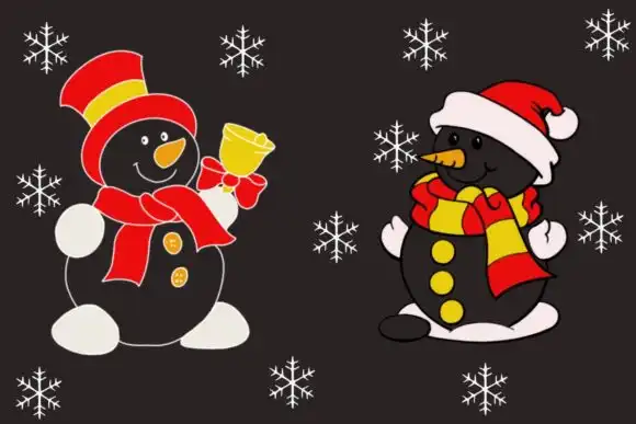 14 Snowmen Brushes Stamp 4 14 snowmen brushes stamp 1 33326