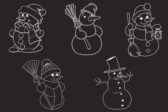 14 Snowmen Brushes Stamp 5 14 snowmen brushes stamp 3 33182