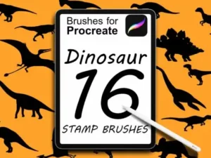 16 dinosaur stamp brushes for procreate graphics 27335632 1 1 580x387 38329