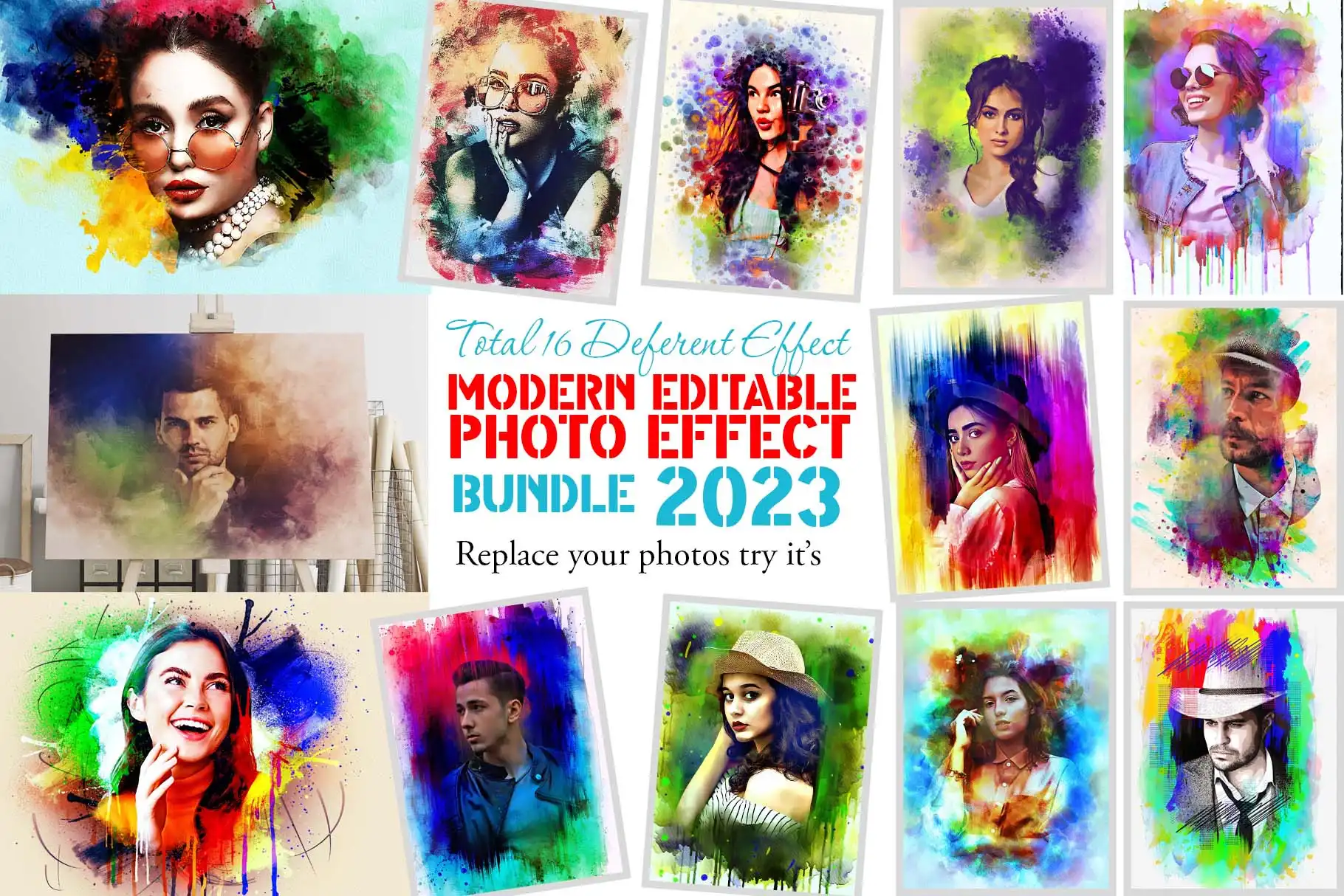 16 Modern Editable Photo Effect 2023