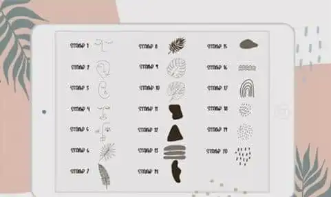 20 Abstract Procreate Brushes Stamp Brush 3 20 abstract procreate brushes stamp brush (5) 17782
