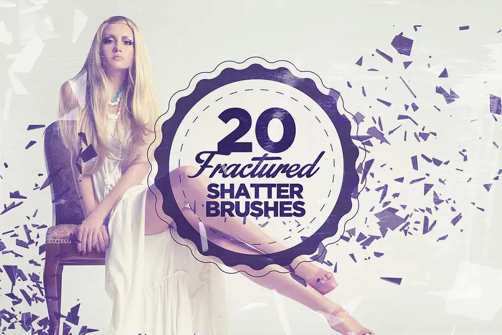 20 Fractured Shatter Brushes