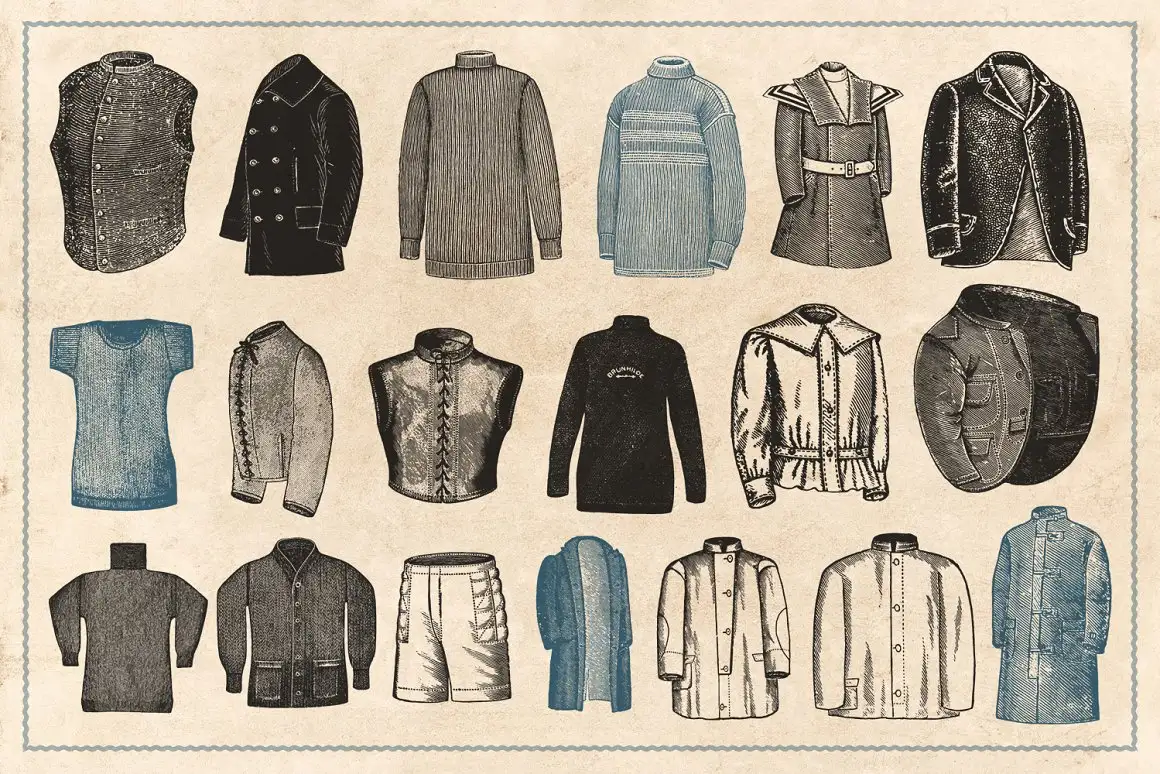 200 Vintage Fashion Illustrations 4 200 vintage fashion illustrations (1) 20285