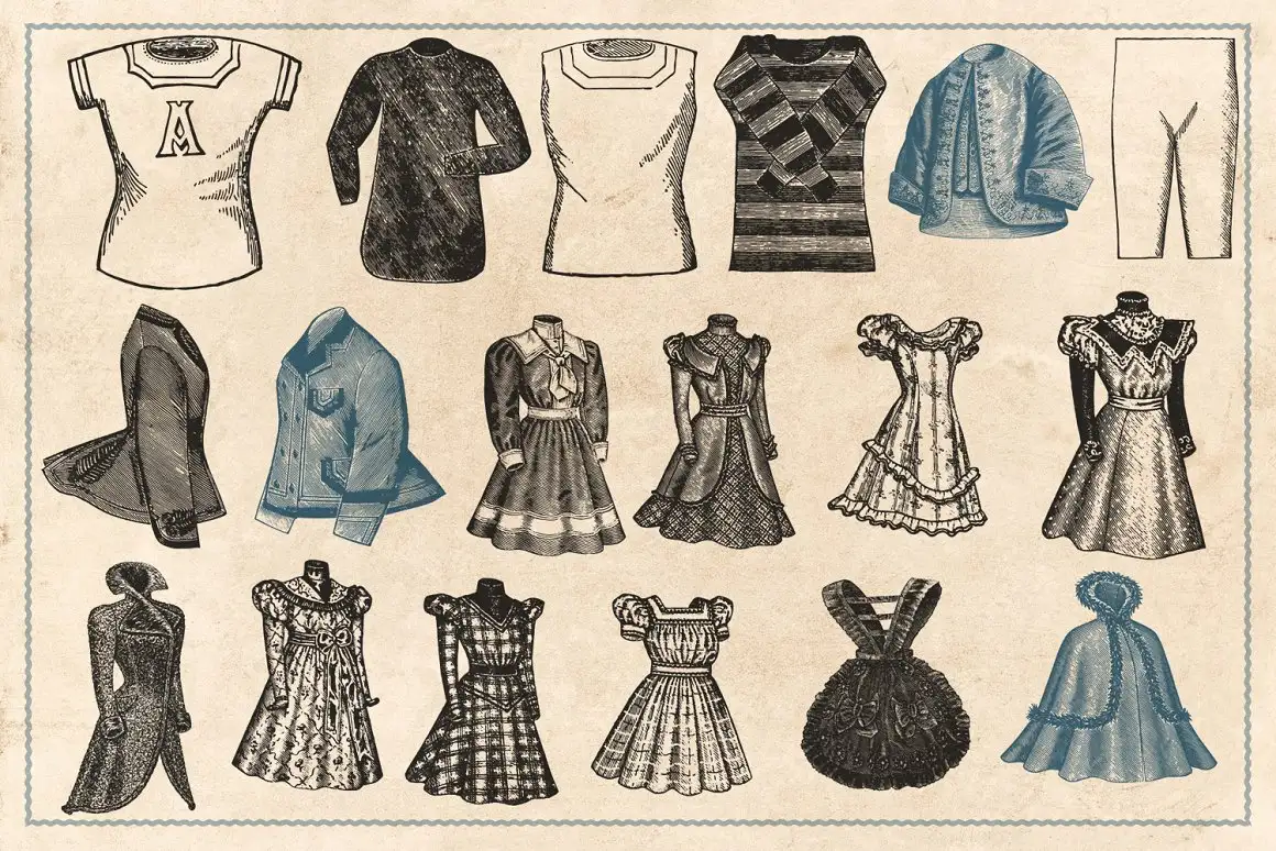 200 Vintage Fashion Illustrations 5 200 vintage fashion illustrations (2) 20266