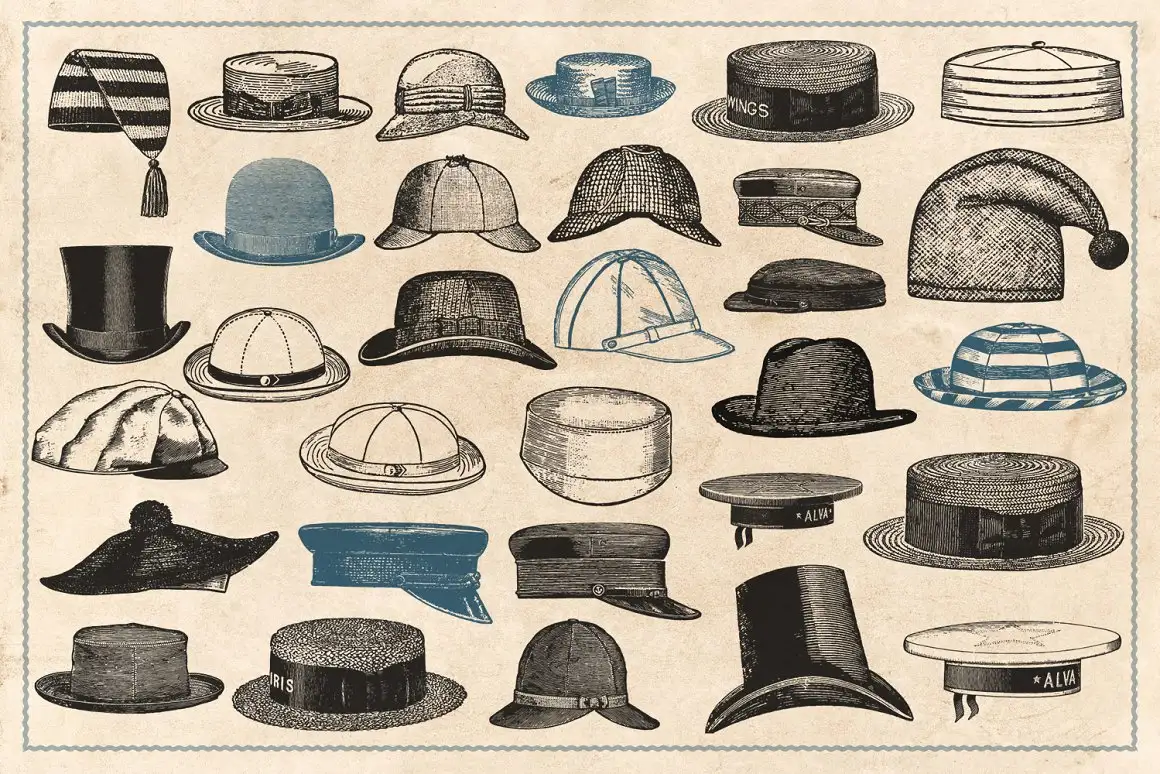 200 Vintage Fashion Illustrations 6 200 vintage fashion illustrations (4) 20265