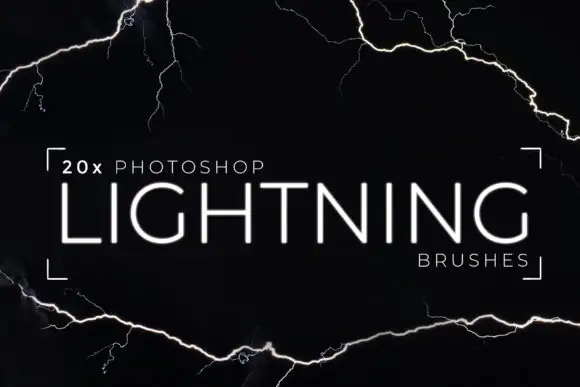 20x Photoshop Lightning Brushes