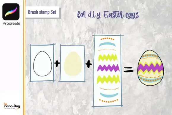 24 Brush D.I.Y Eggs for Easter Day 3 24 brush diy eggs for easter day graphics 8444433 2 580x387 44204