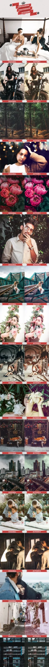 25 Instagram Filters Photoshop Actions