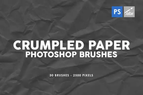 30 Crumpled Paper PS Stamp Brushes Vol.2 6 30 crumpled paper ps stamp brushes vol.2 11214