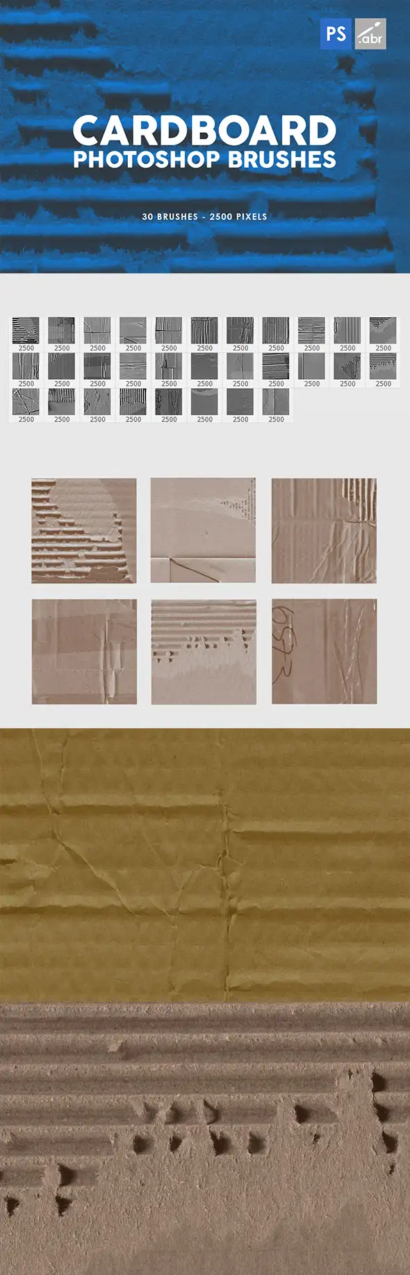 30 Grunge Cardboard Photoshop Brushes 7 30 grunge cardboard photoshop stamp brushes 1 11296