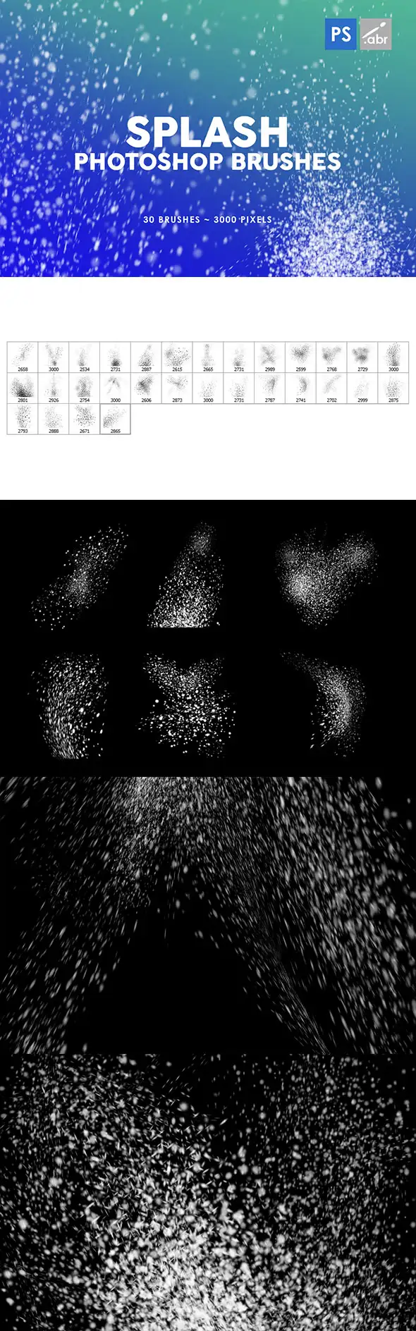 30 Splash Photoshop Brushes 7 30 splash photoshop brushes (cs6 cc) 12450