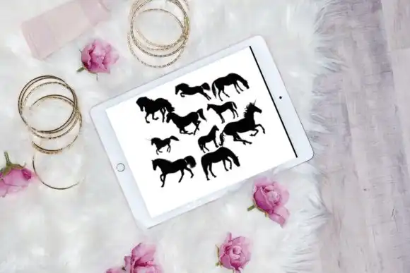 30 Beautiful Horses Brush Stamps 4 30 beautiful horses brush stamps graphics 28367021 3 580x387 37804