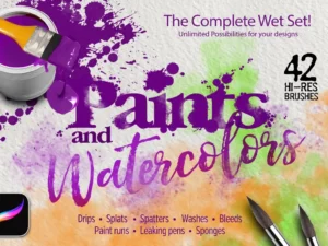 42 paint and watercolor brushes (4) 41951