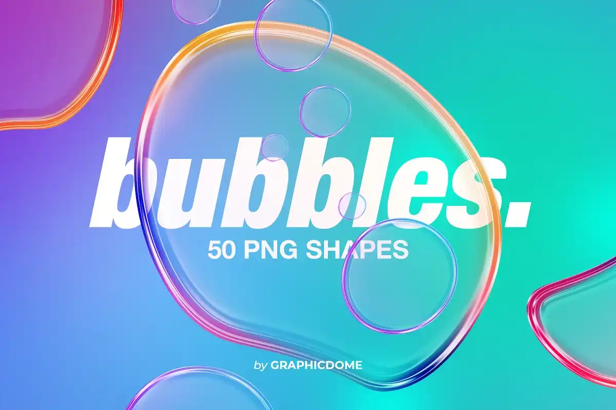 Adobe Photoshop Effects Bundle - 3 Items 5 50 bubbles png shapes 30975